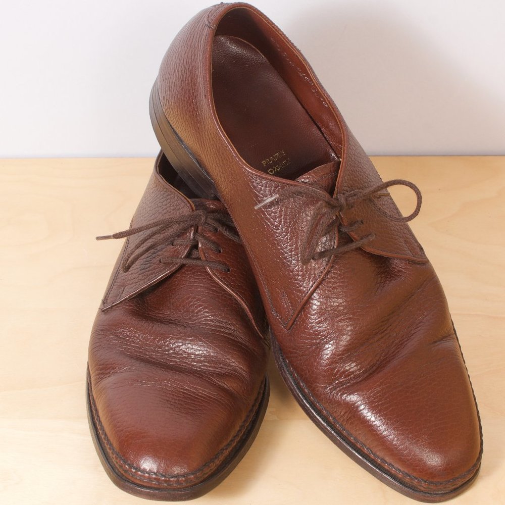 VTG Dack's Round-toe Derby Men's Shoe 9.5 E Brown 🇨🇦 Prairie Oxhide VGUC